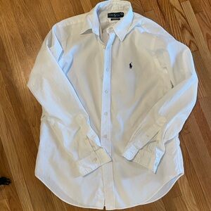 Ralph Lauren Men's White Button Down Shirt